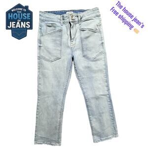 Kensie The Savannah High Rise Flare Ankle Jeans Size 4/27 – Light Wash